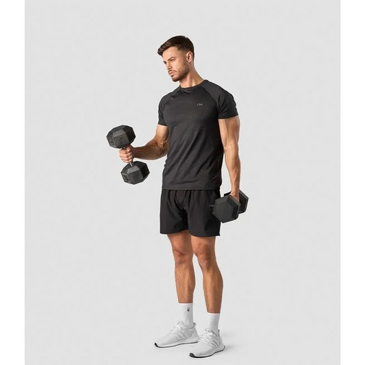 ICANIWILL Training Mesh T-shirt Men, Dark Grey, M