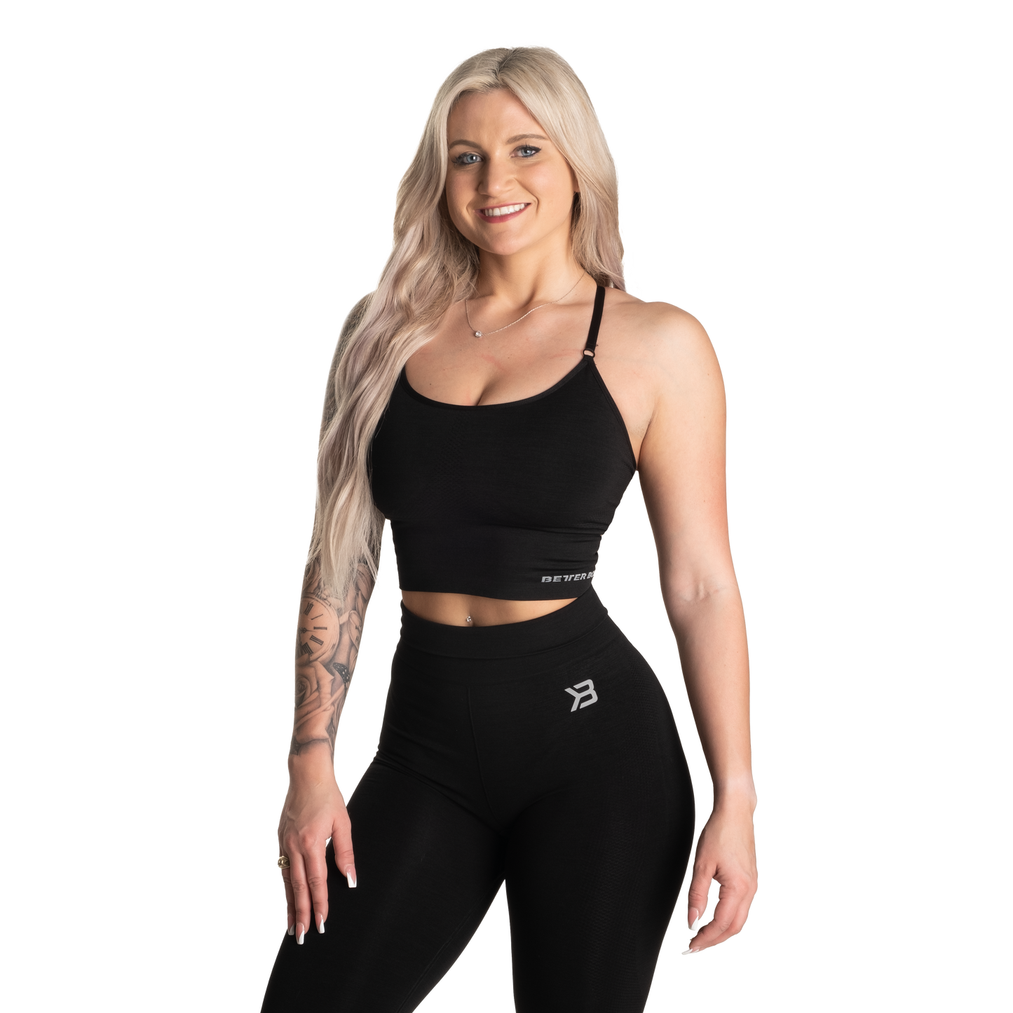 Better Bodies Astoria seamless bra, Black Melange