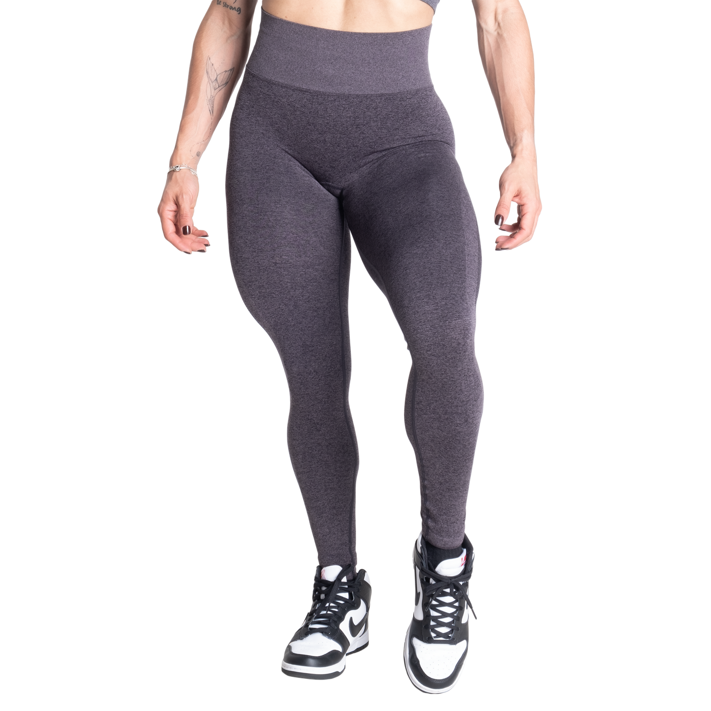 Better Bodies Curve Scrunch Leggings, Black Melange