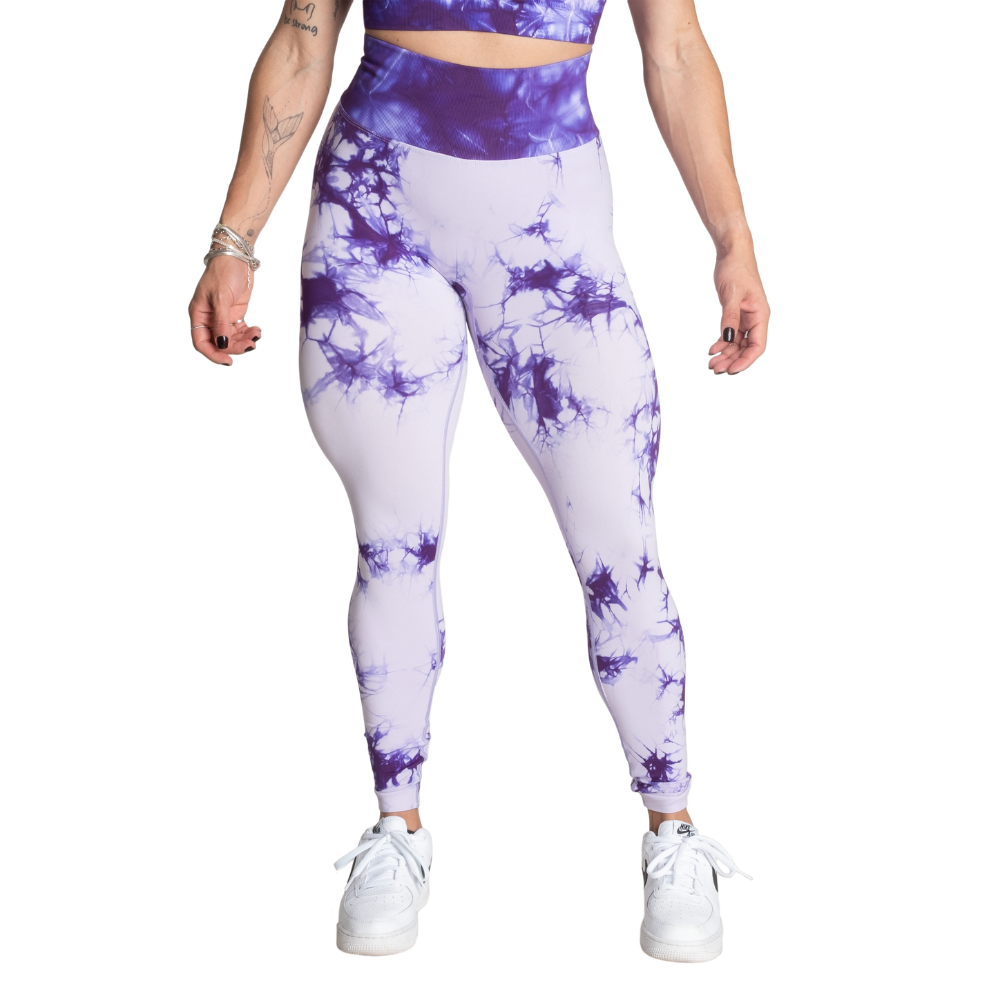 Better Bodies Entice Scrunch Leggings, Purple Tie Dye