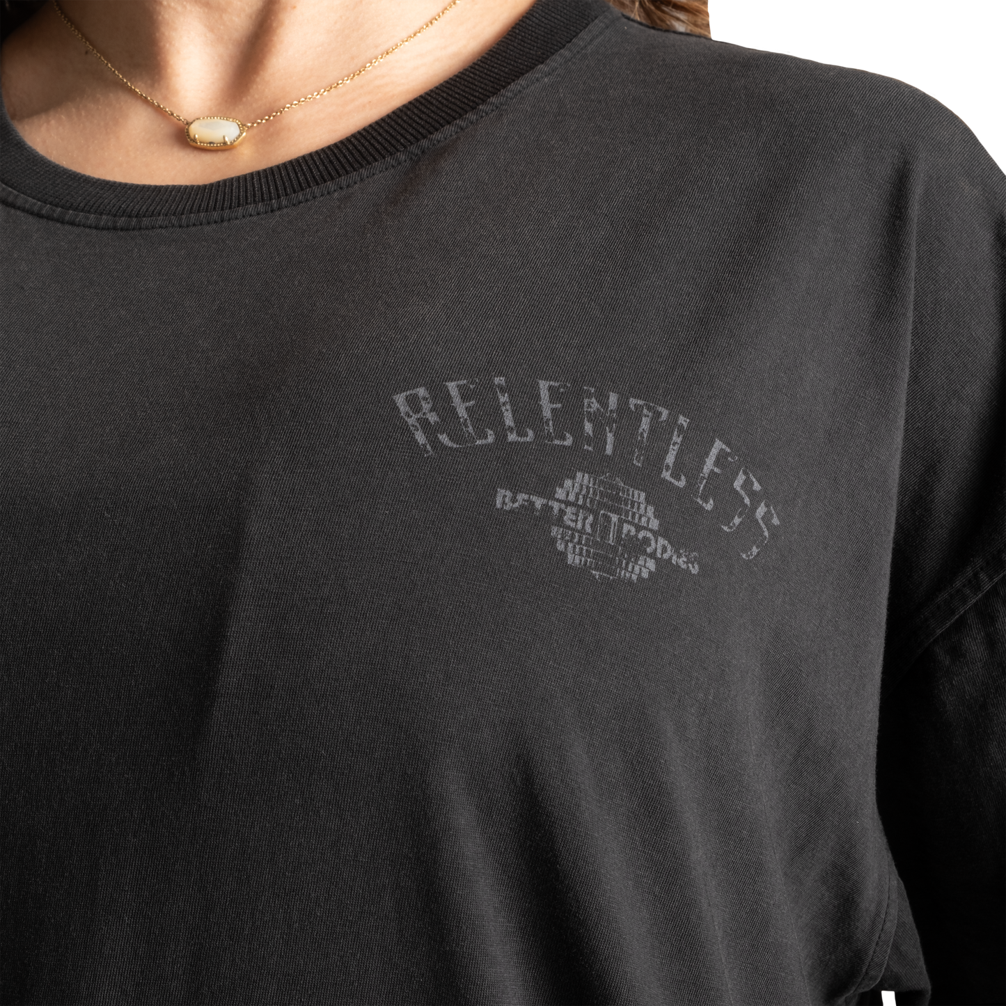 Better Bodies Relentless Oversized Tee, Washed Black