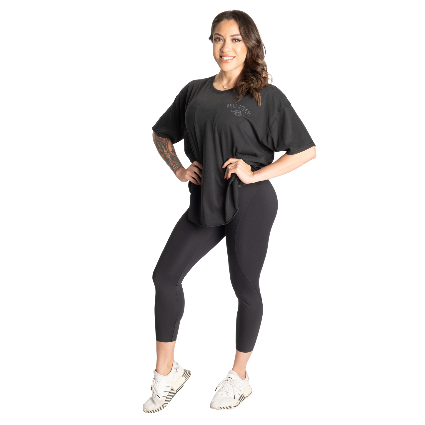 Better Bodies Relentless Oversized Tee, Washed Black