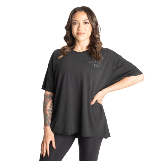 Better Bodies Relentless Oversized Tee, Washed Black