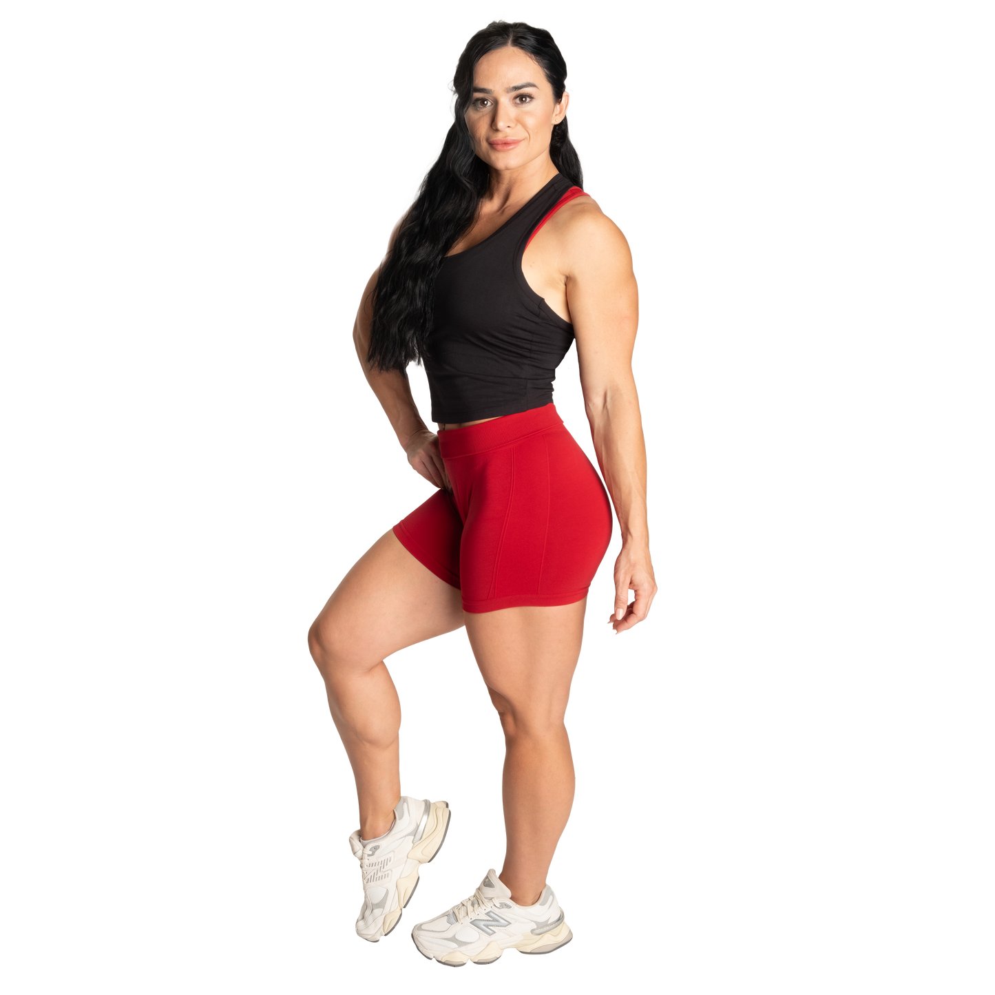 Better Bodies Original Crop T-Back, Black/White