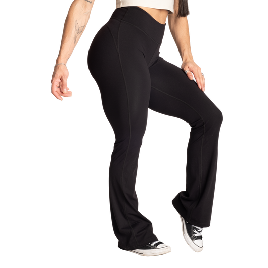 Better Bodies Flared Pants, Black