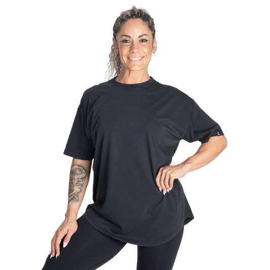 Better Bodies Oversized Tee, Washed Black