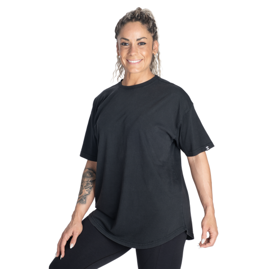 Better Bodies Oversized Tee, Washed Black