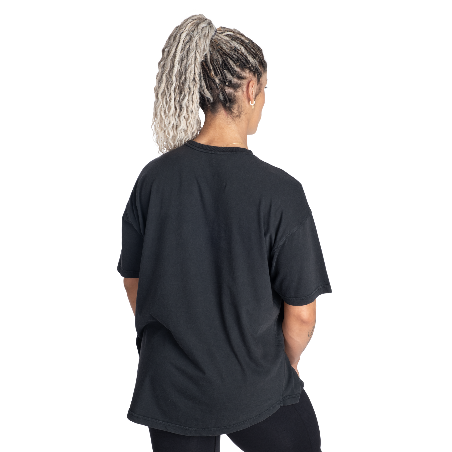 Better Bodies Oversized Tee, Washed Black