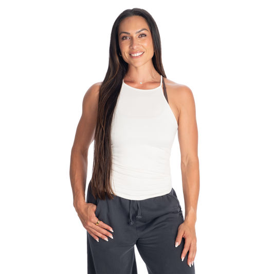Better Bodies Performance Halter V2, Off White