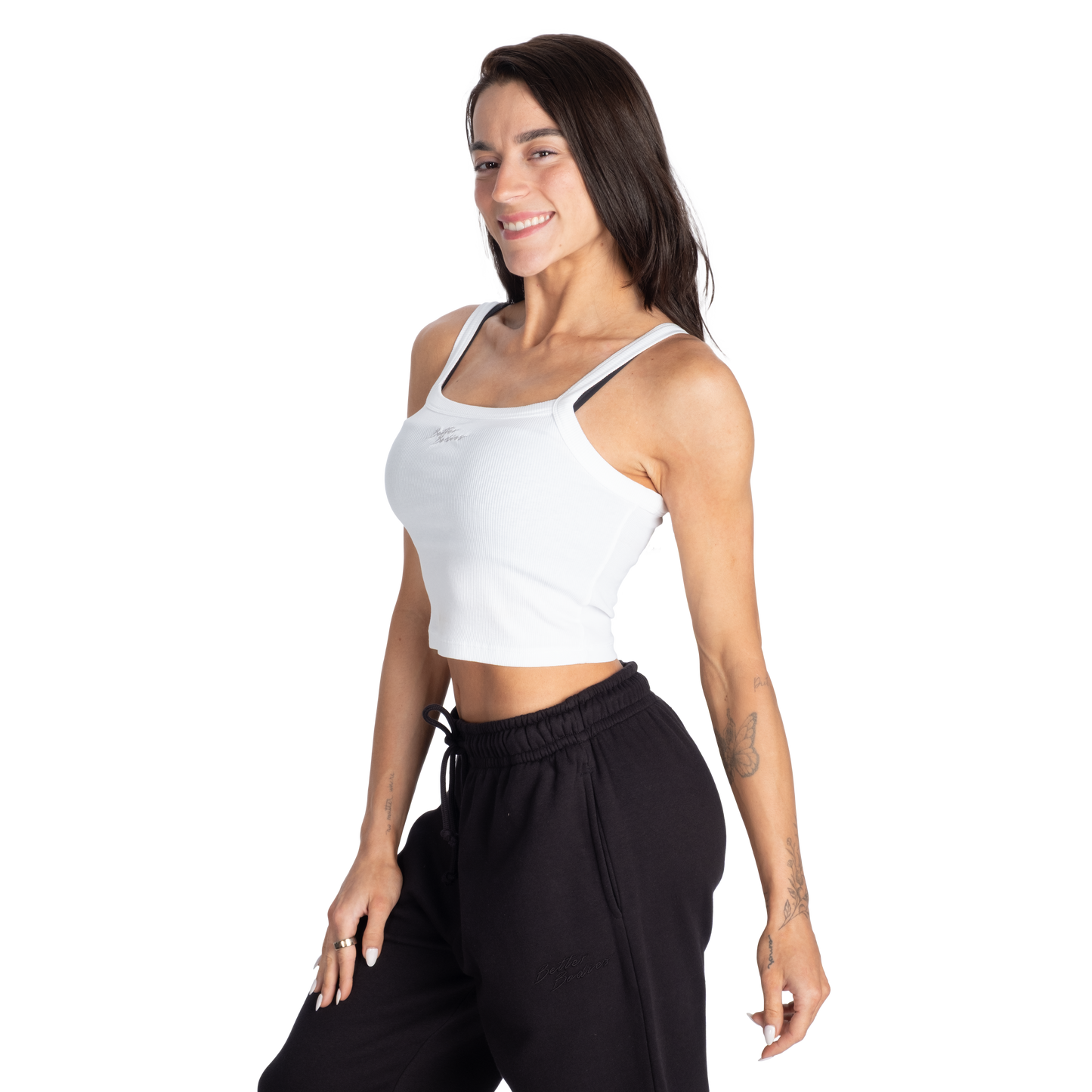 Better Bodies Ribbed Tank, White