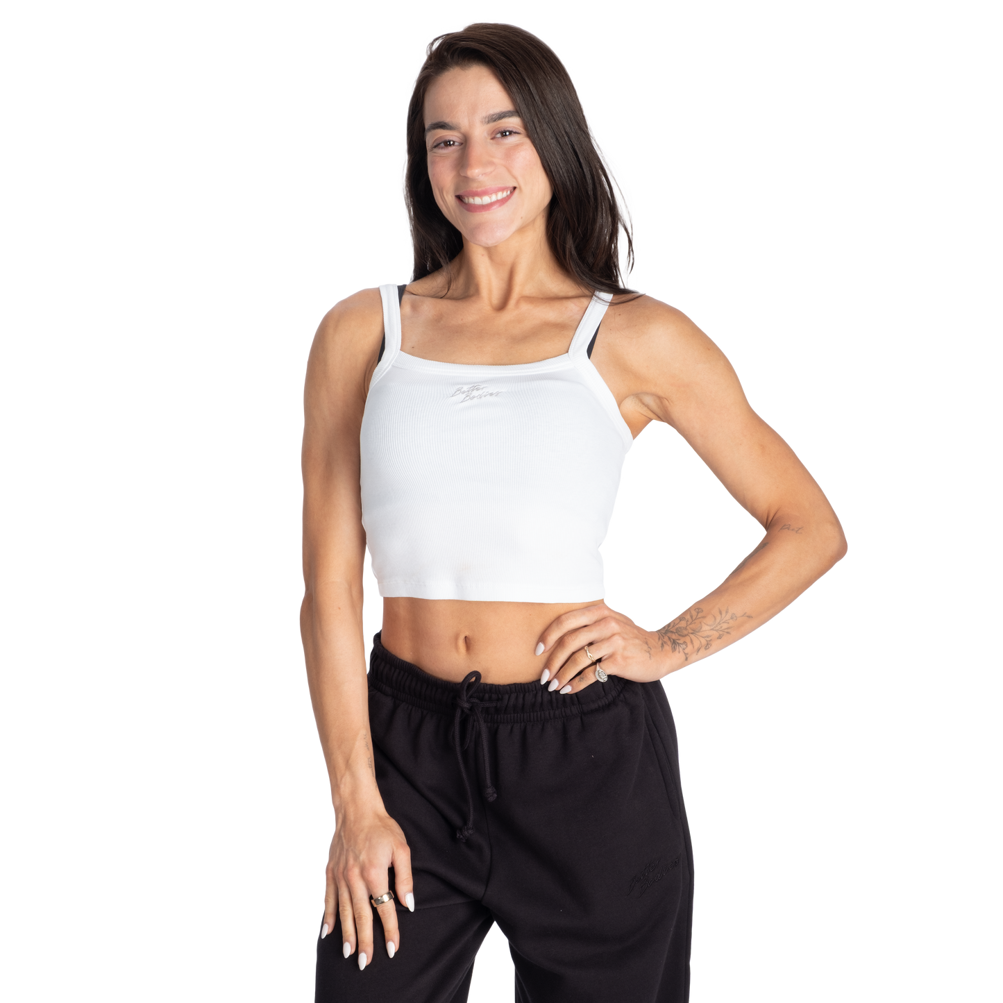 Better Bodies Ribbed Tank, White