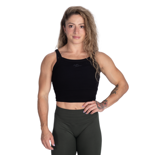 Better Bodies Ribbed Tank, Black