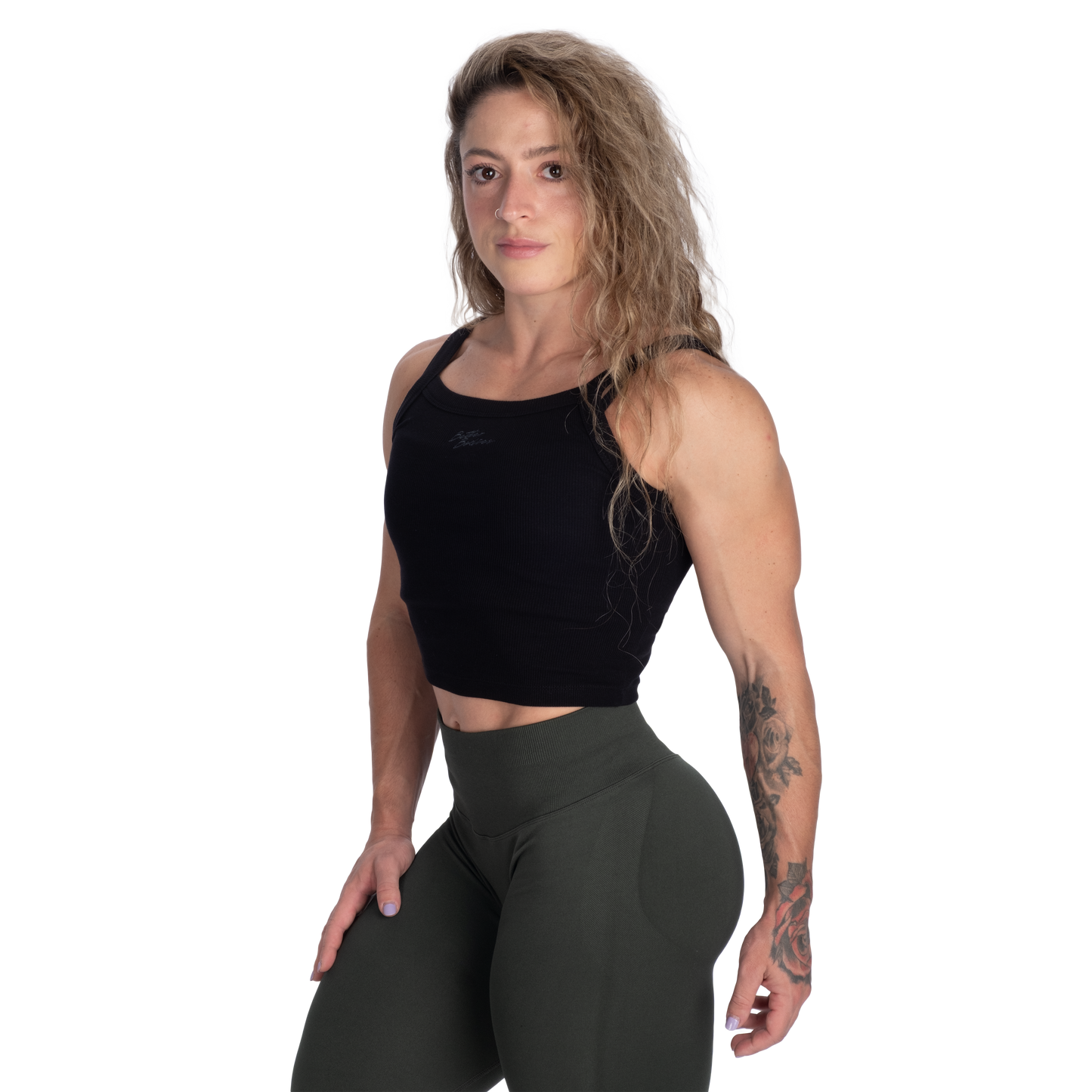 Better Bodies Ribbed Tank, Black
