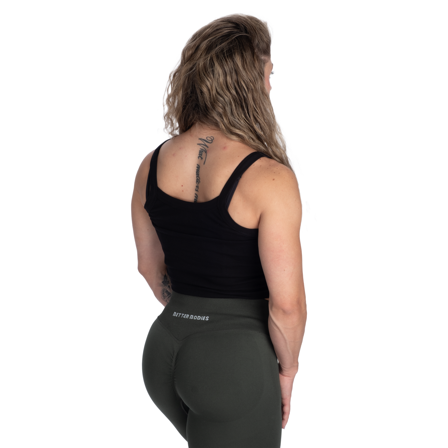 Better Bodies Ribbed Tank, Black