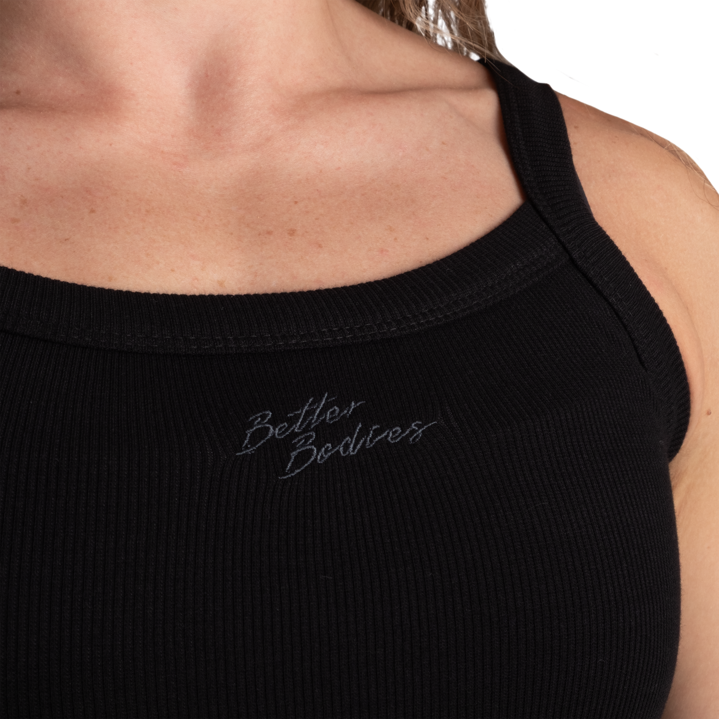 Better Bodies Ribbed Tank, Black