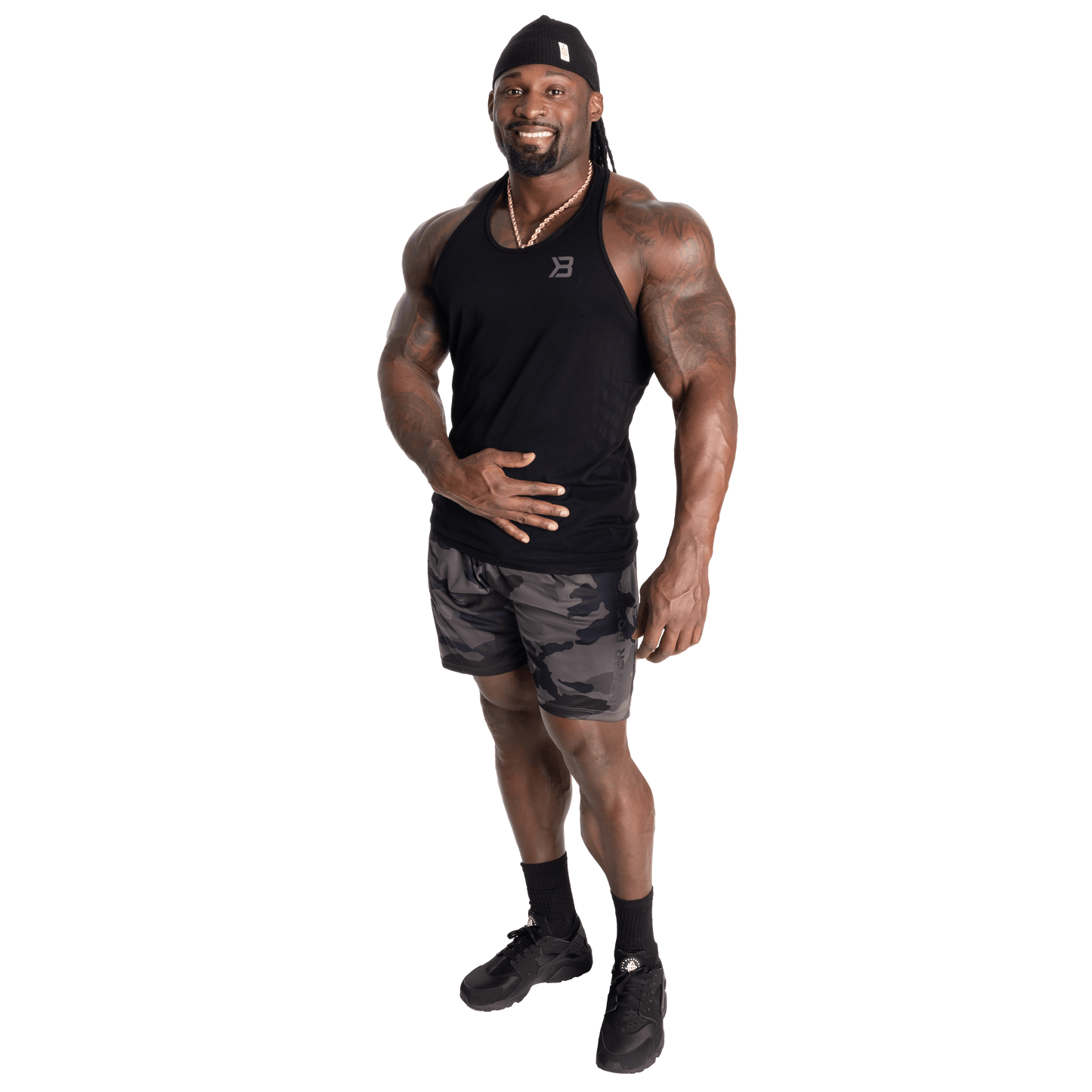 Better Bodies Loose Function Shorts, Dark Camo