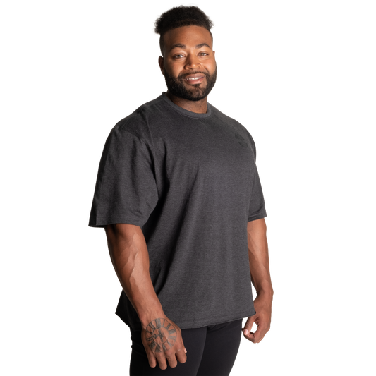 Better Bodies Union Iron Tee, Dark Grey melange