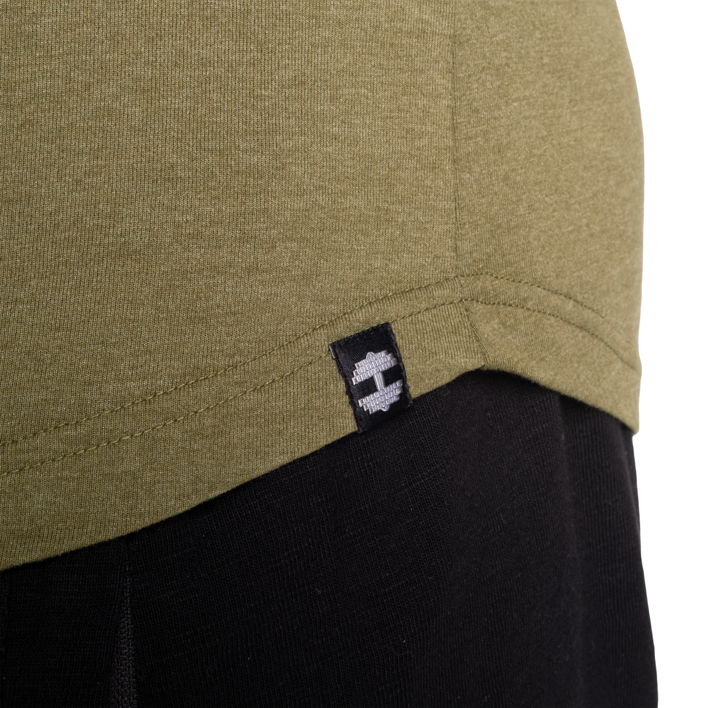 Better Bodies Standard Essential T-back, Army Green Melange