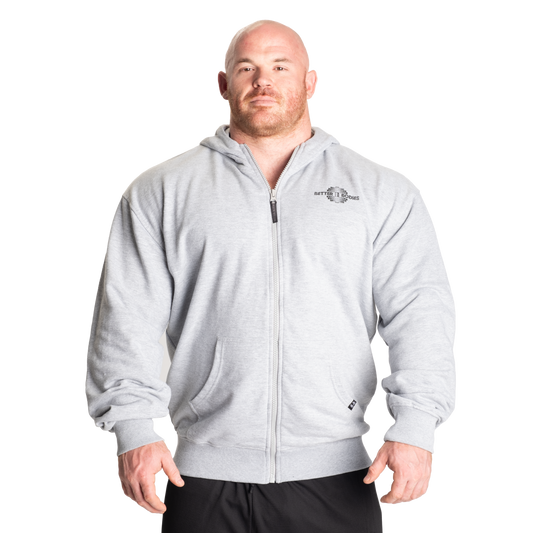 Better Bodies Legacy Standard Hood, Light Grey Melange