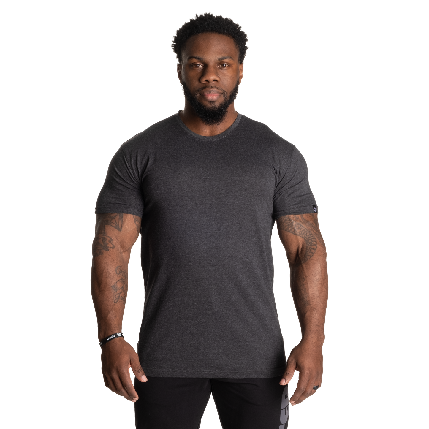 Better Bodies Standard Tee Dark grey melange