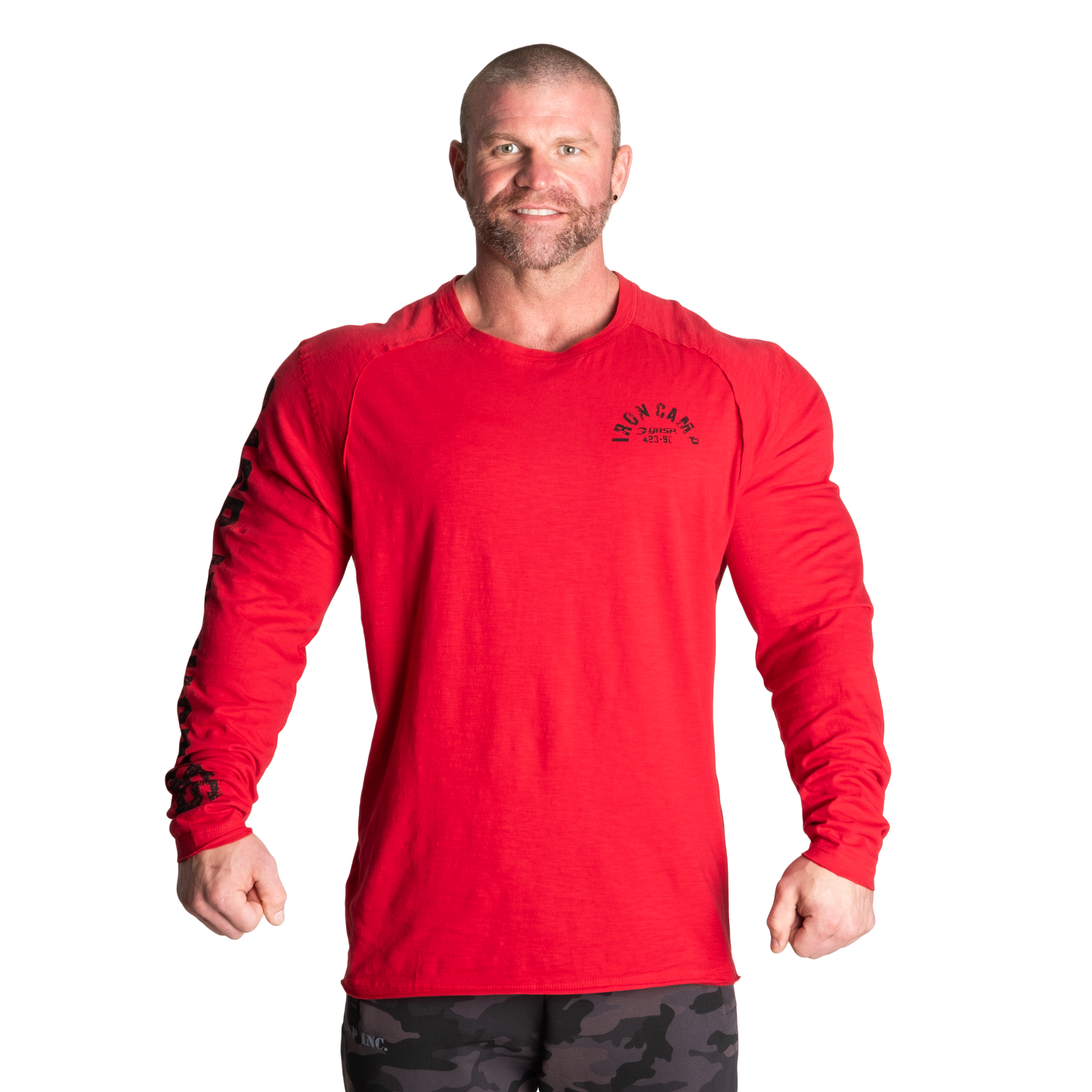 GASP Throwback Long Sleeve Tee Chili Red