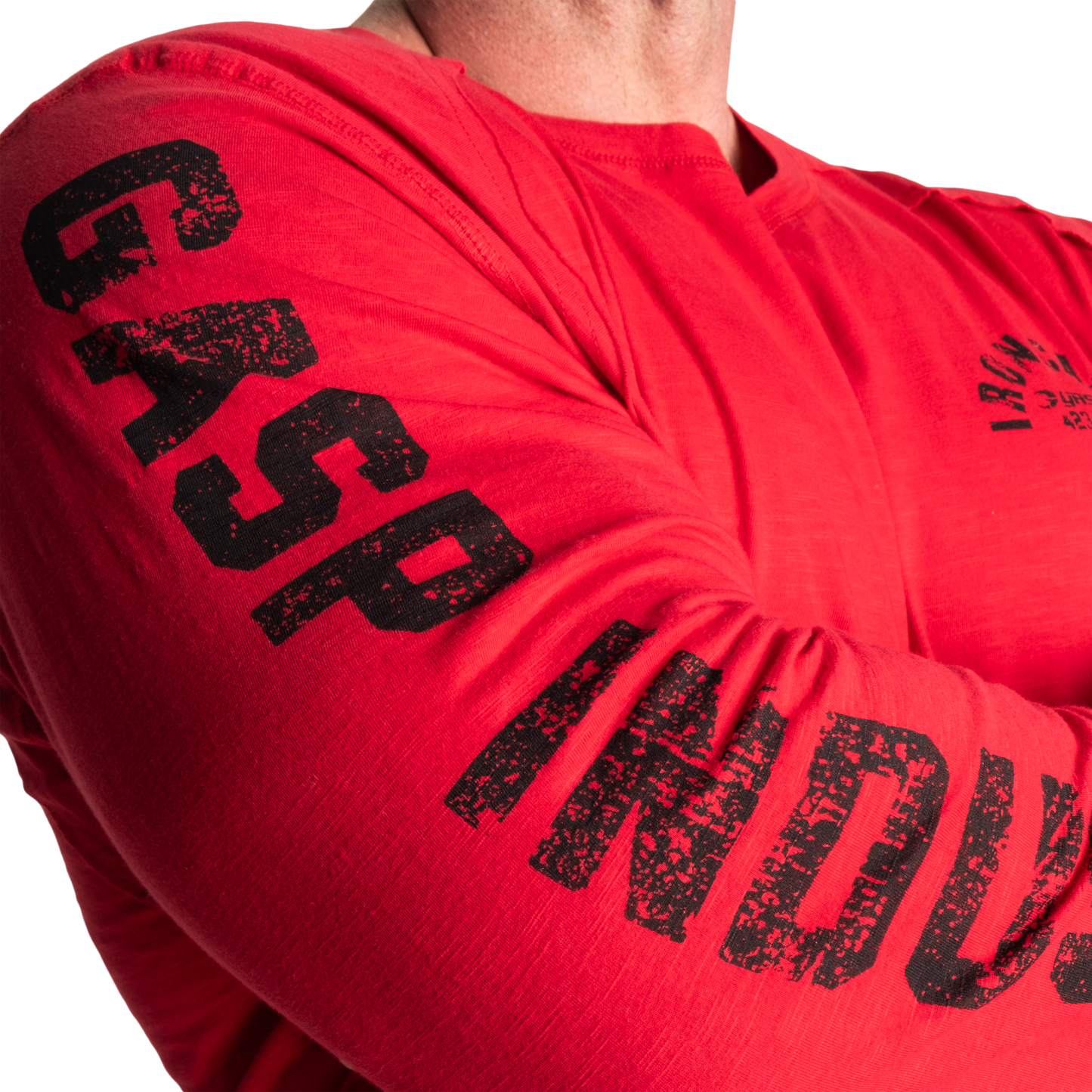 GASP Throwback Long Sleeve Tee Chili Red