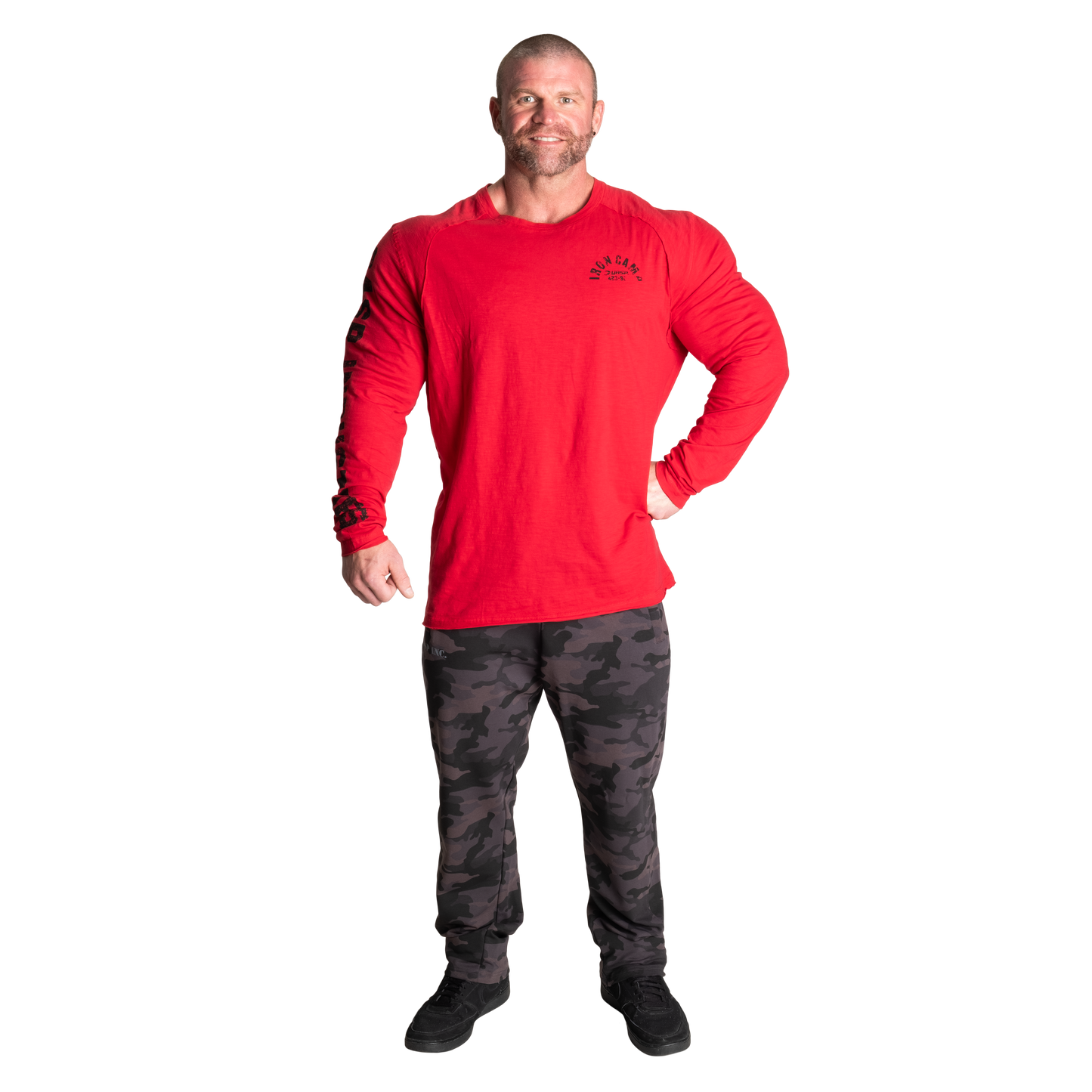 GASP Throwback Long Sleeve Tee Chili Red