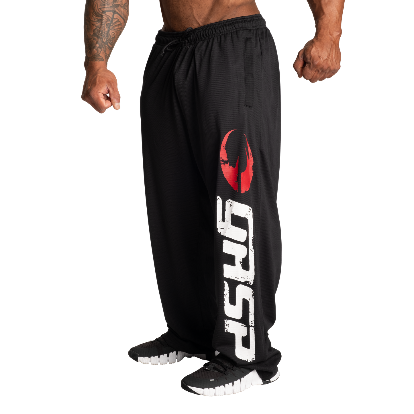 GASP Original Mesh Pant, Black/Red