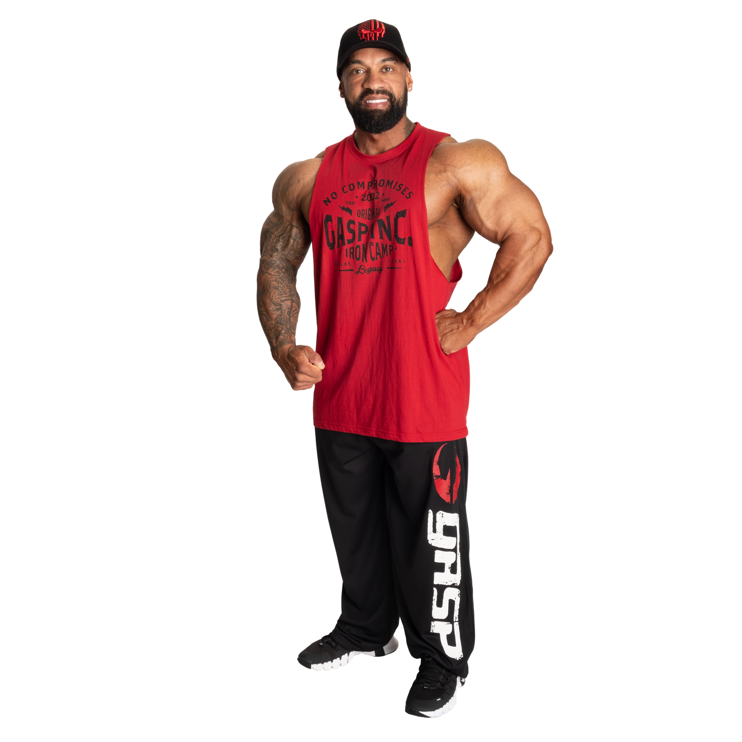 GASP Original Mesh Pant, Black/Red