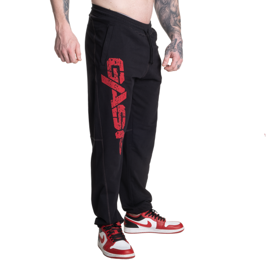 GASP Vintage Sweatpant Black/Red