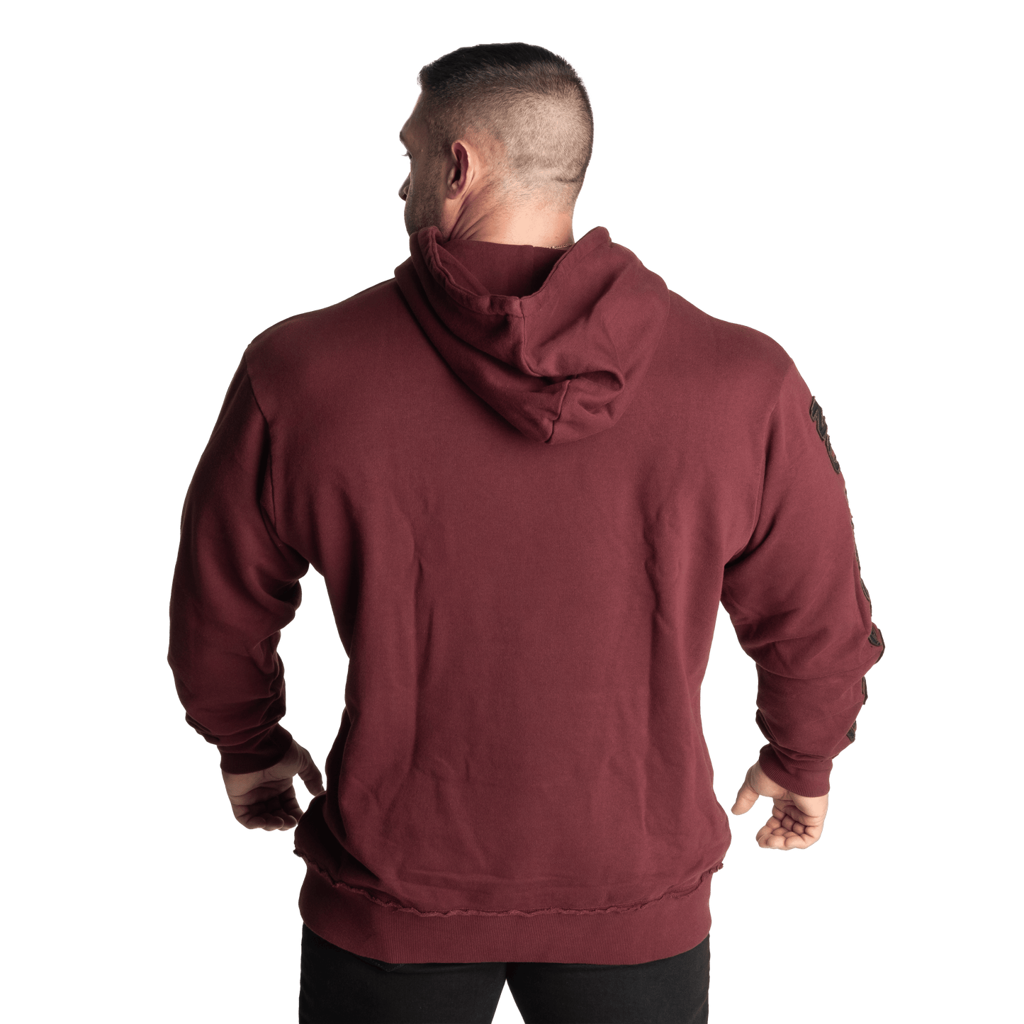 GASP Distressed Hood Maroon