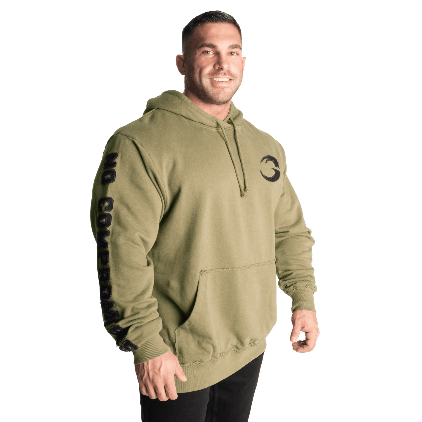 GASP Distressed Hood Washed Green