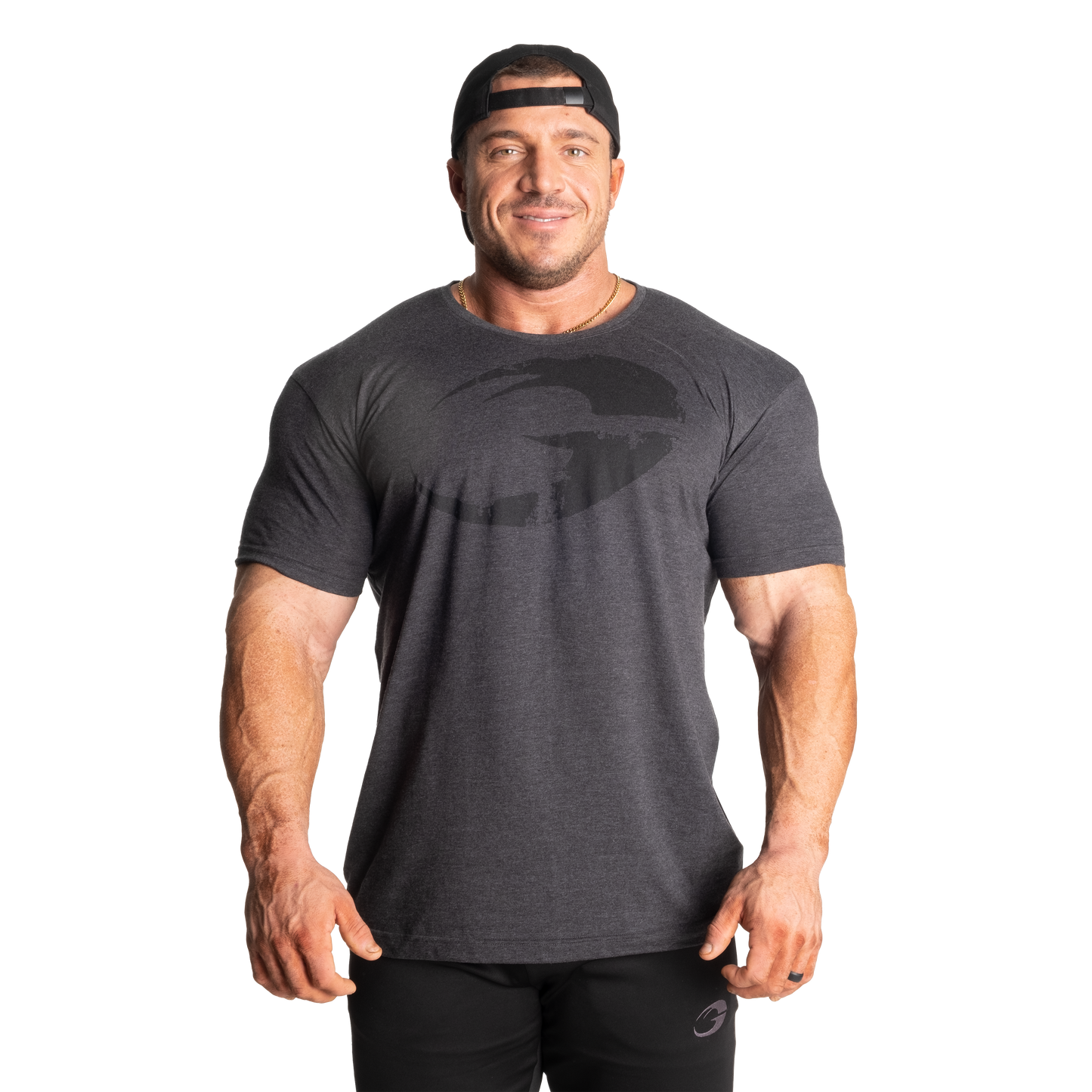 GASP Cadet Tee, Dark Grey Melange