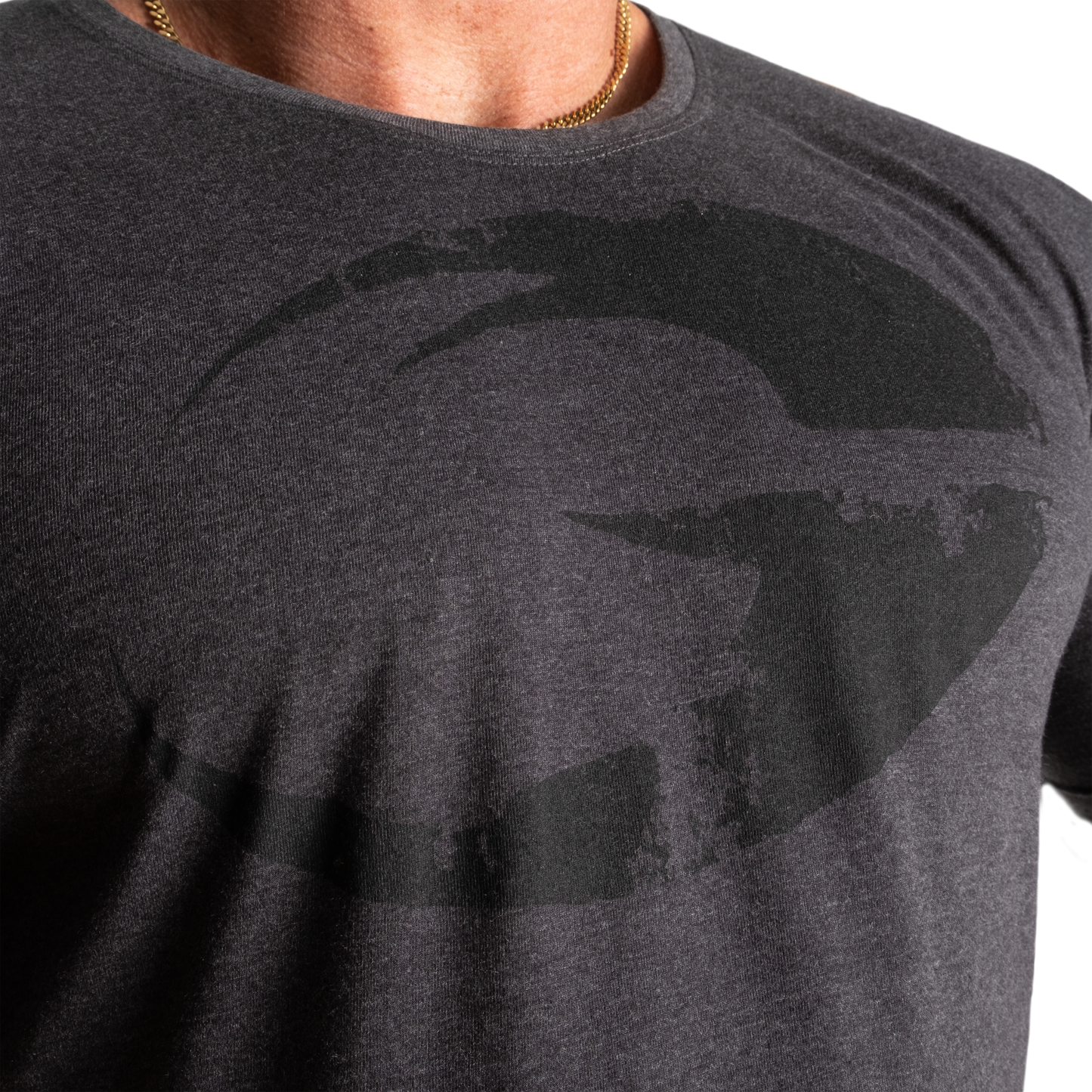GASP Cadet Tee, Dark Grey Melange