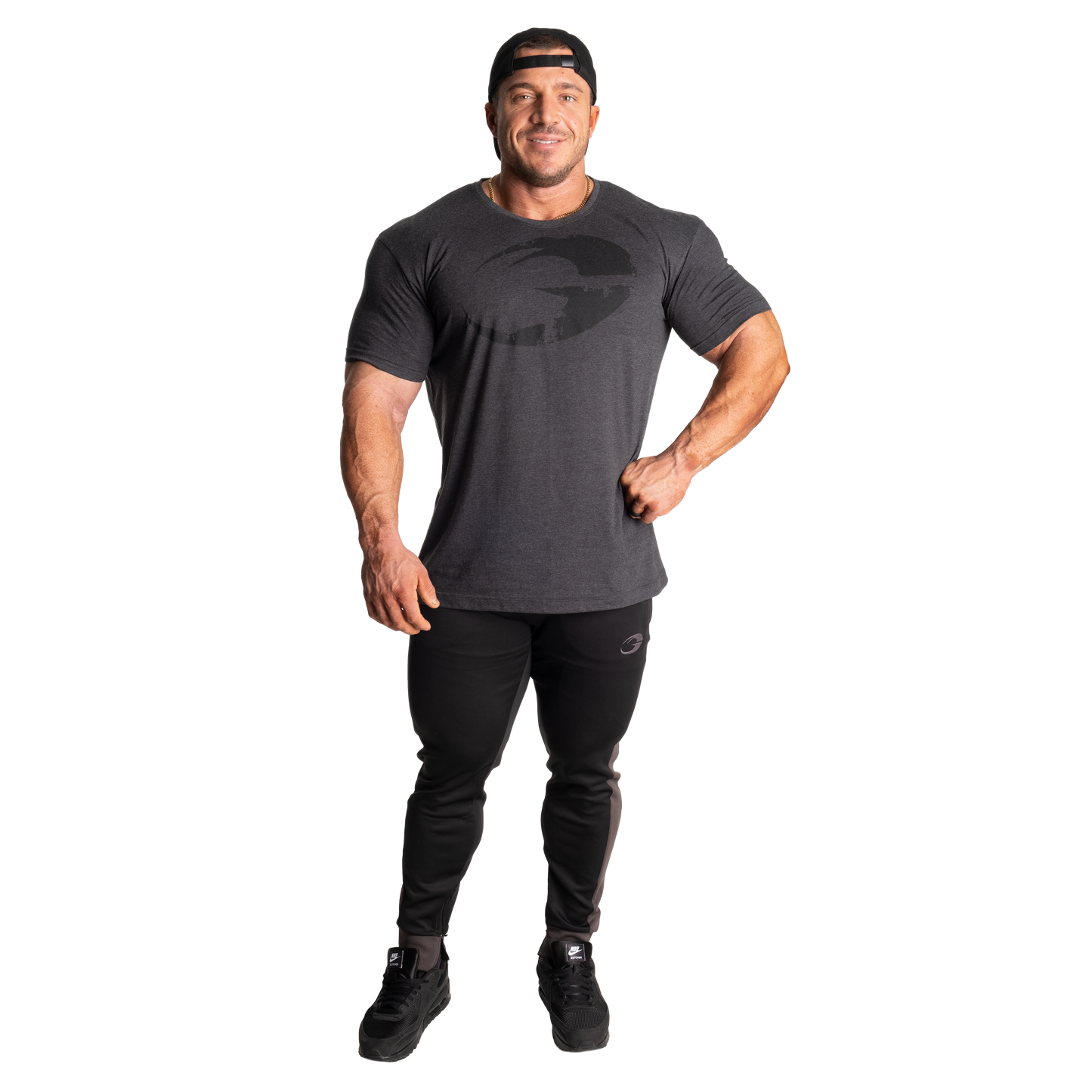 GASP Cadet Tee, Dark Grey Melange