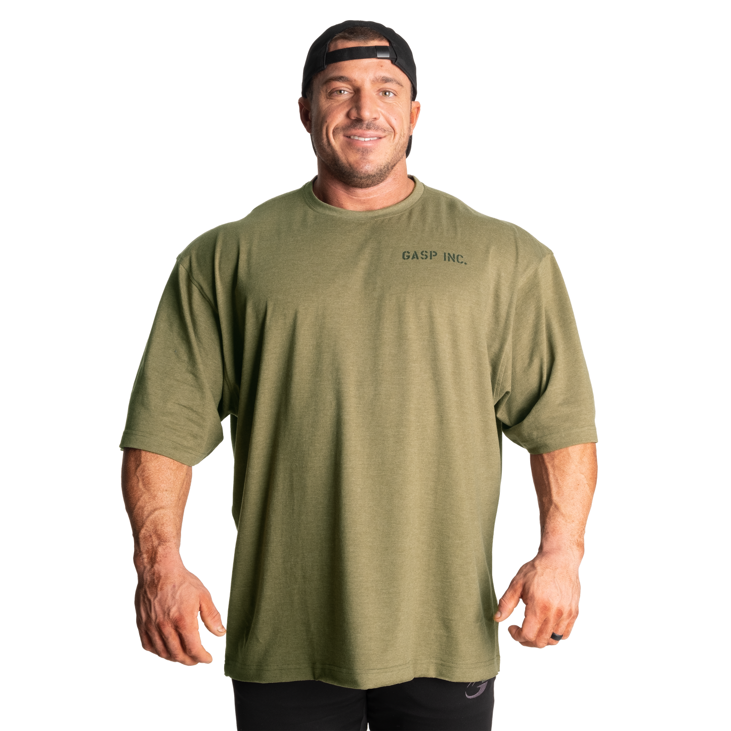 GASP Division Iron Tee Army green melange