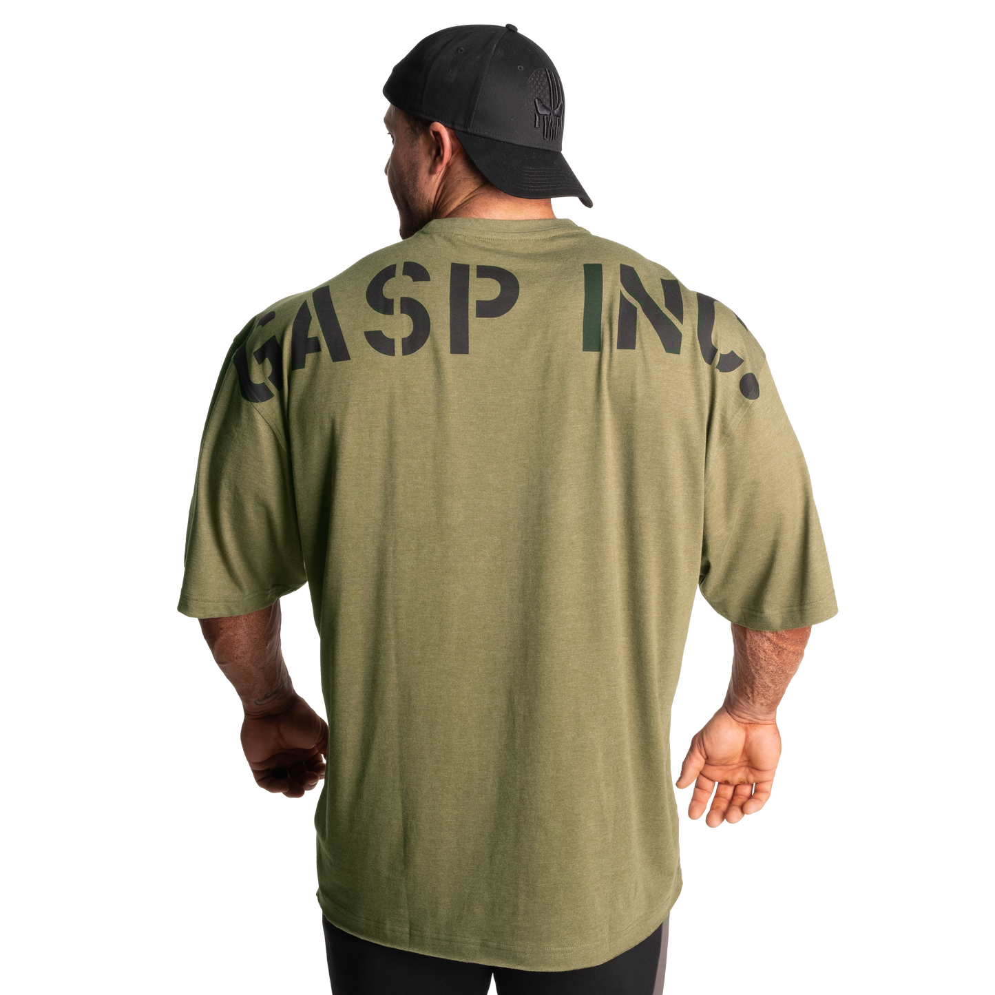 GASP Division Iron Tee Army green melange