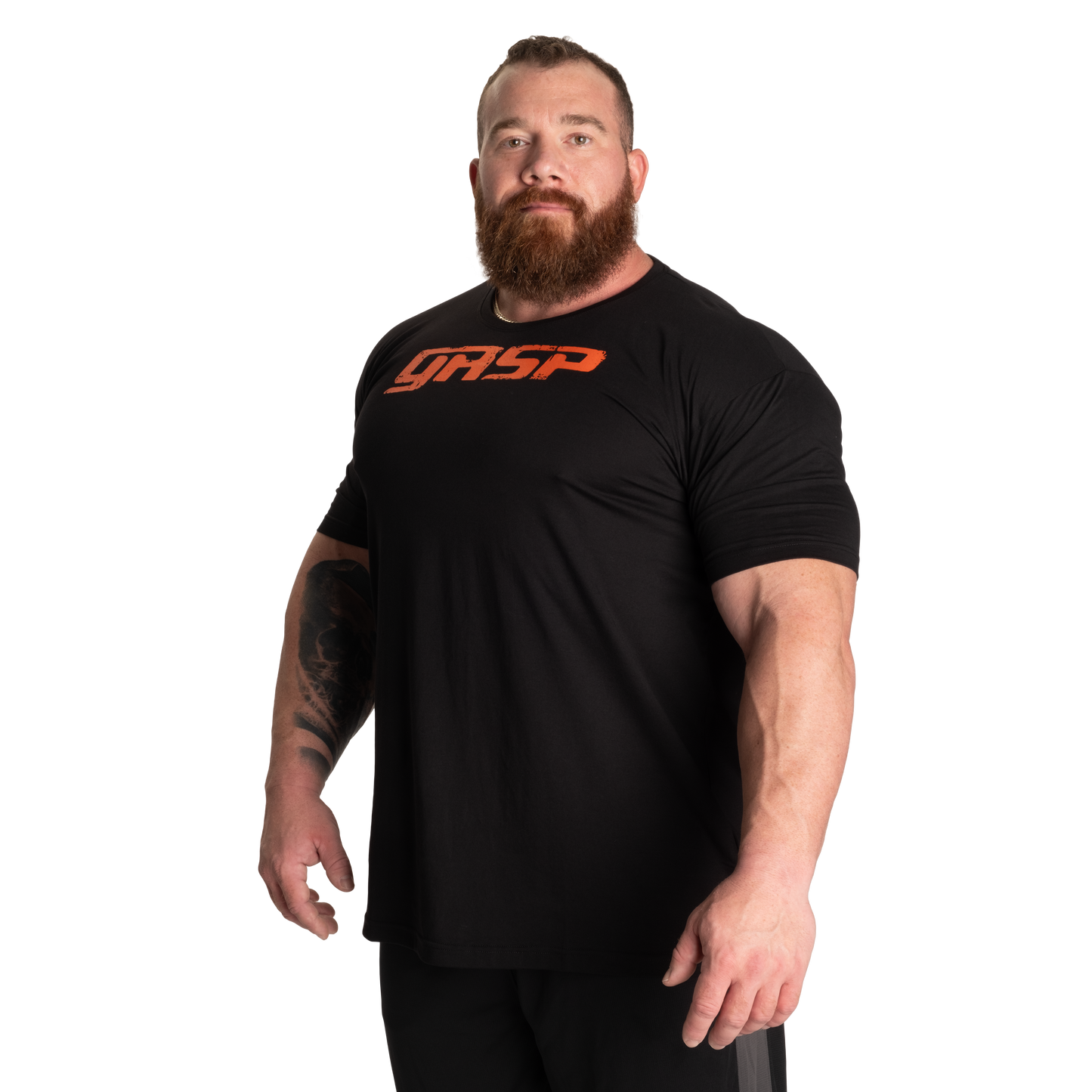GASP Legacy Gym tee, Black/Flame