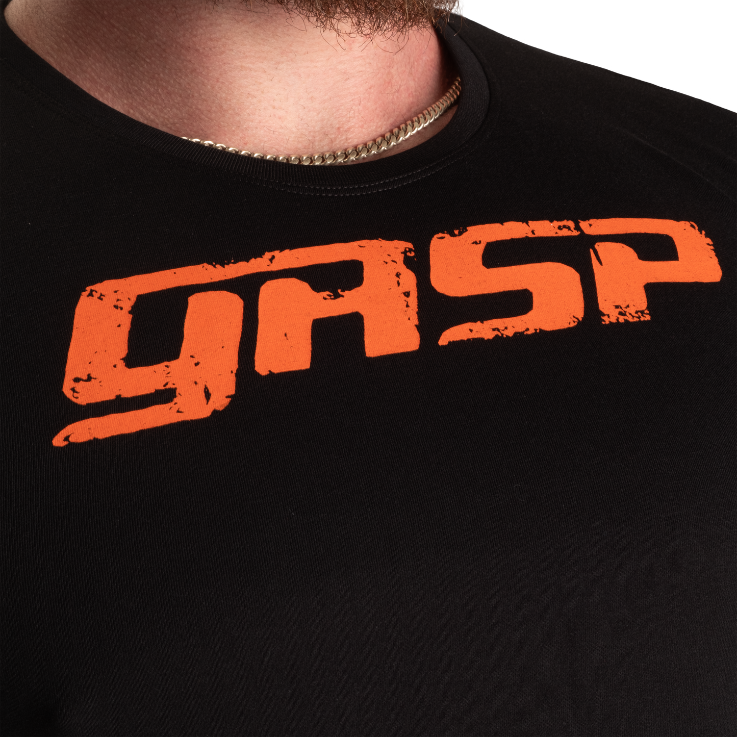 GASP Legacy Gym tee, Black/Flame