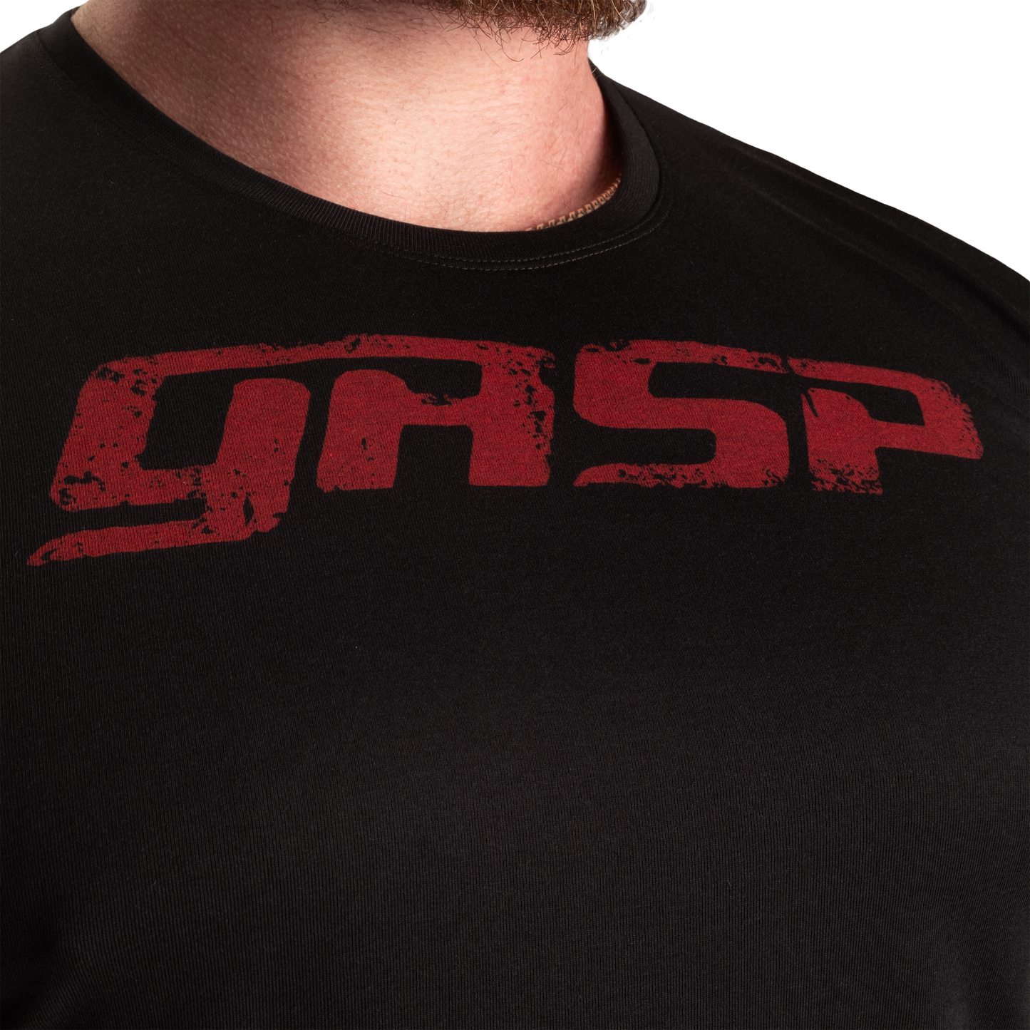 GASP Legacy Gym tee, Black/Red