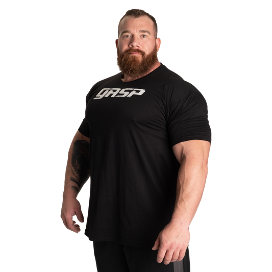 GASP Legacy Gym tee, Black/White