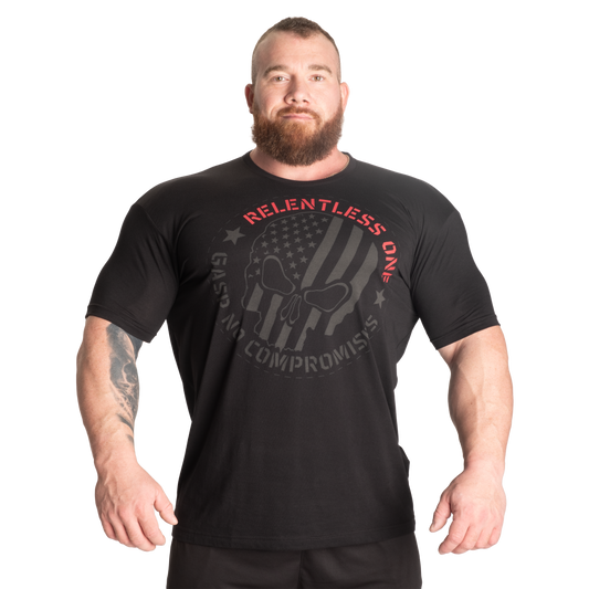 GASP Relentless One Tee, Black/Red