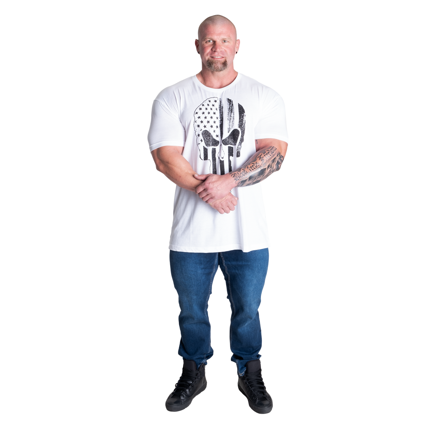 GASP Skull Standard tee, White