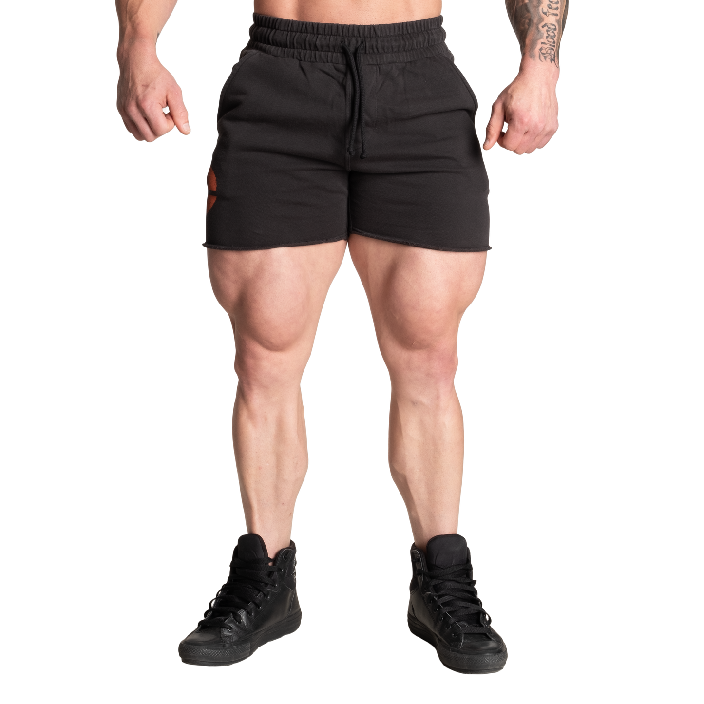 GASP Classic Sweatshorts, Acid Washed Black