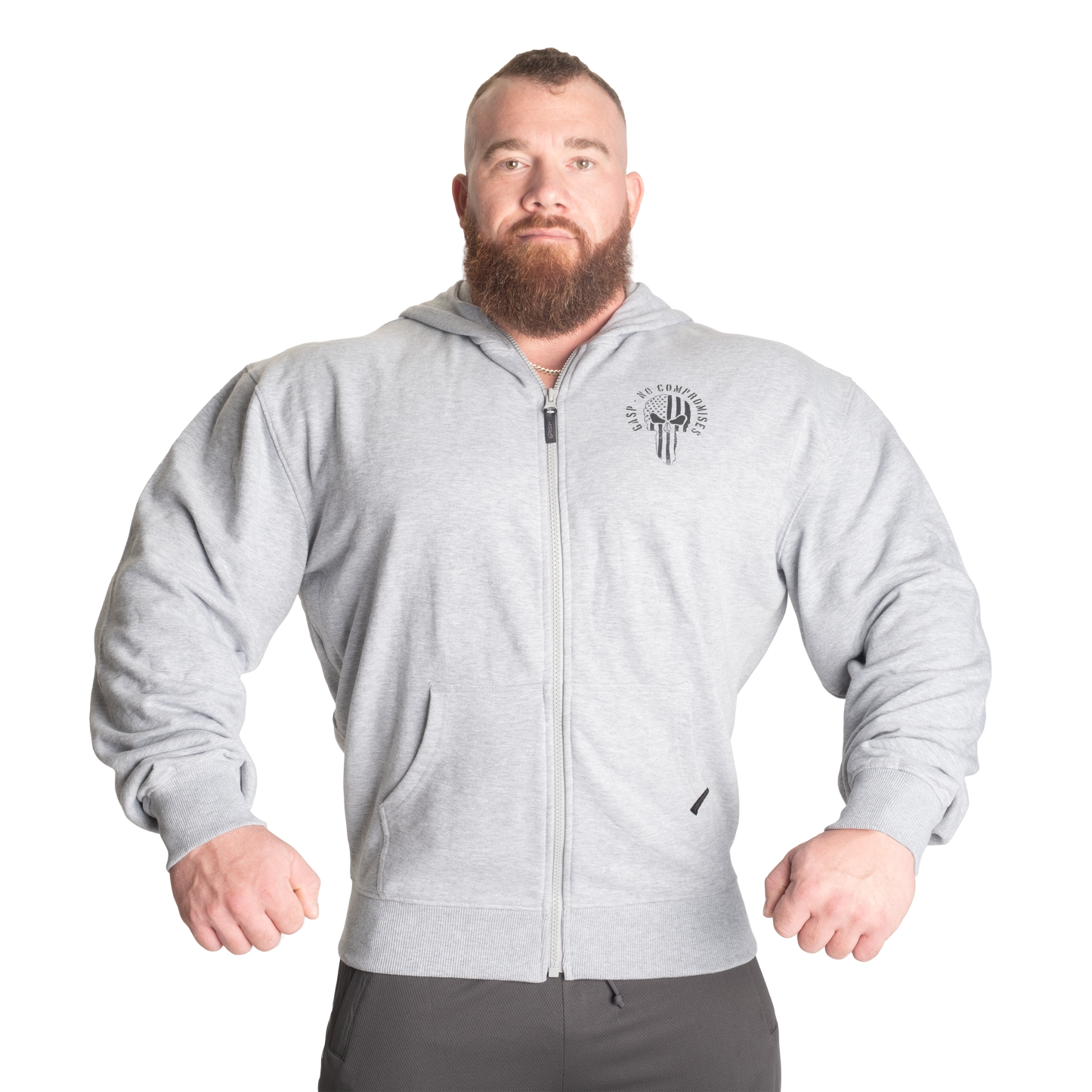 GASP Inc Classic Hood, Light Grey Melange