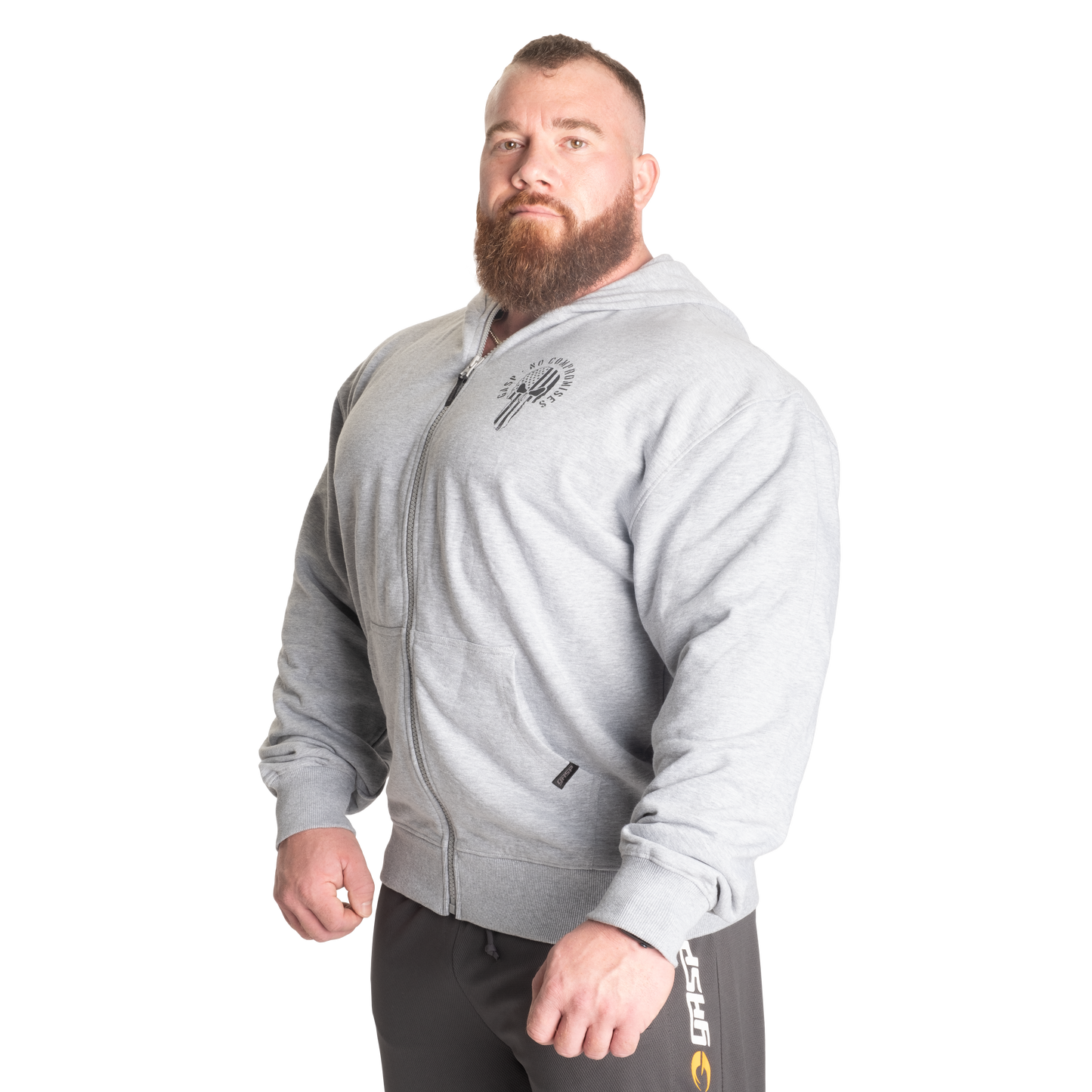 GASP Inc Classic Hood, Light Grey Melange