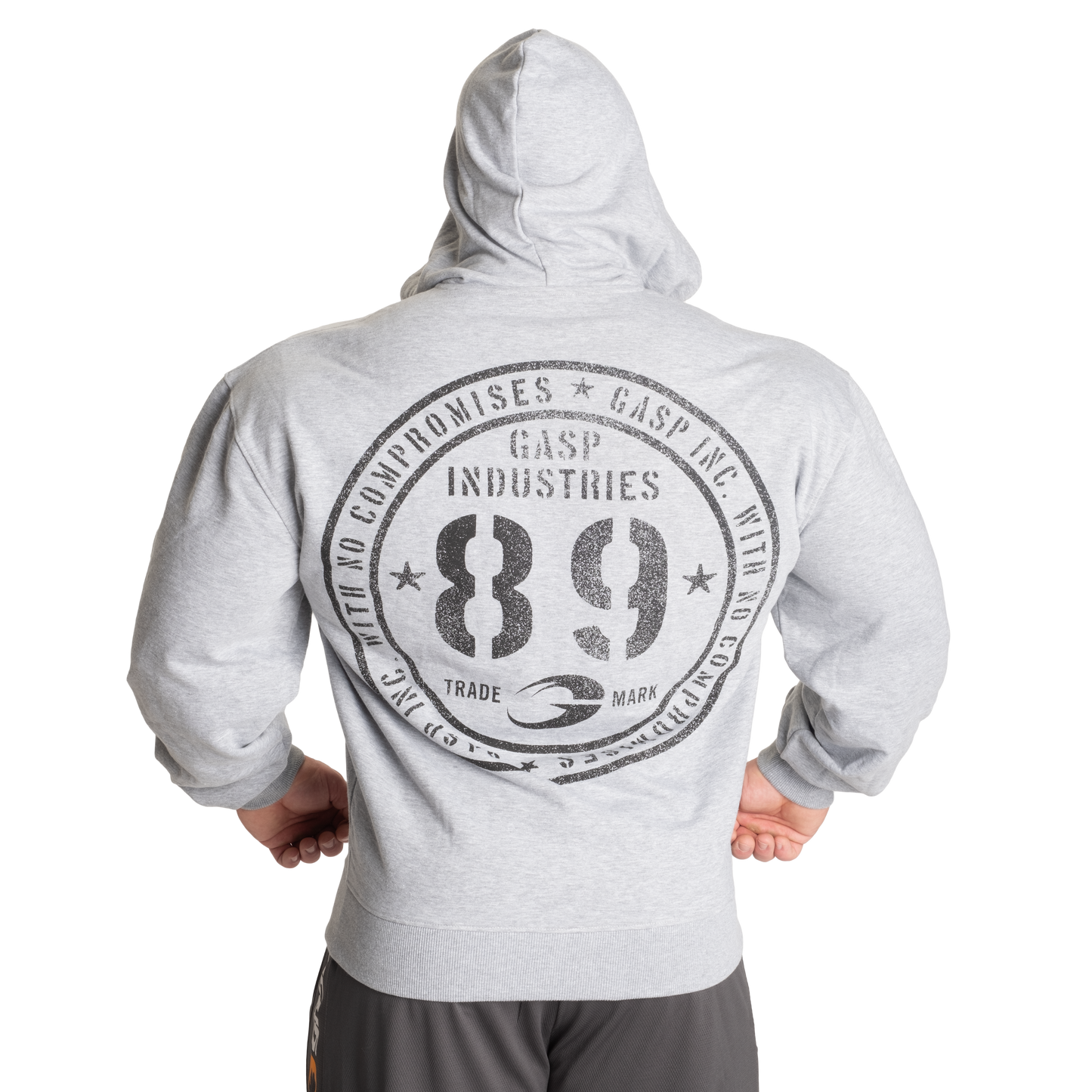 GASP Inc Classic Hood, Light Grey Melange