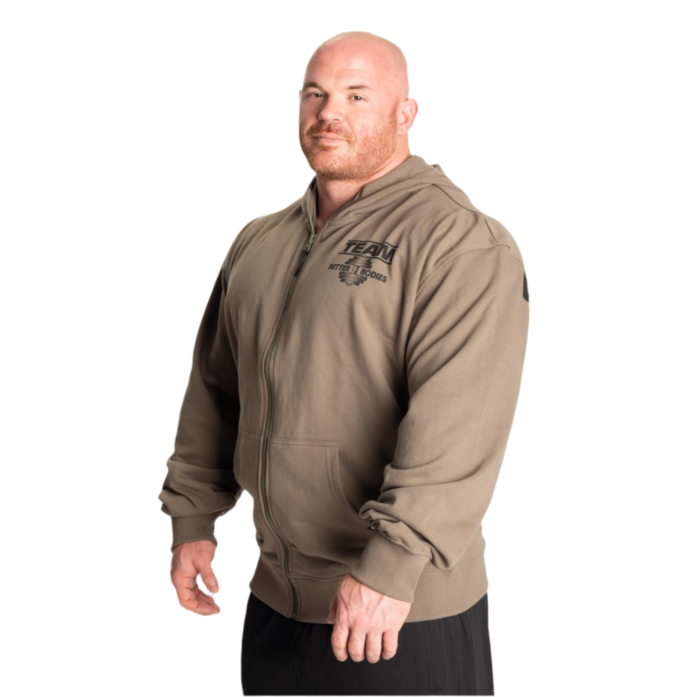 Better Bodies Original Standard Hood, Washed Green