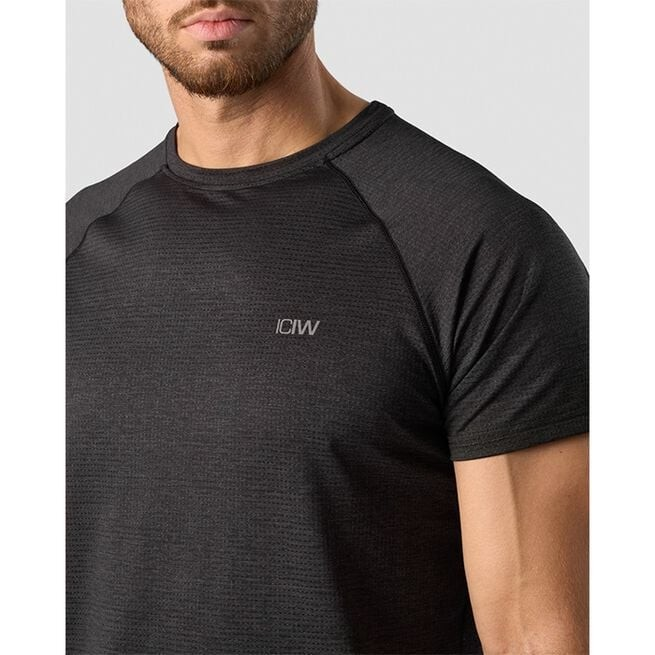 ICANIWILL Training Mesh T-shirt Men, Dark Grey, M