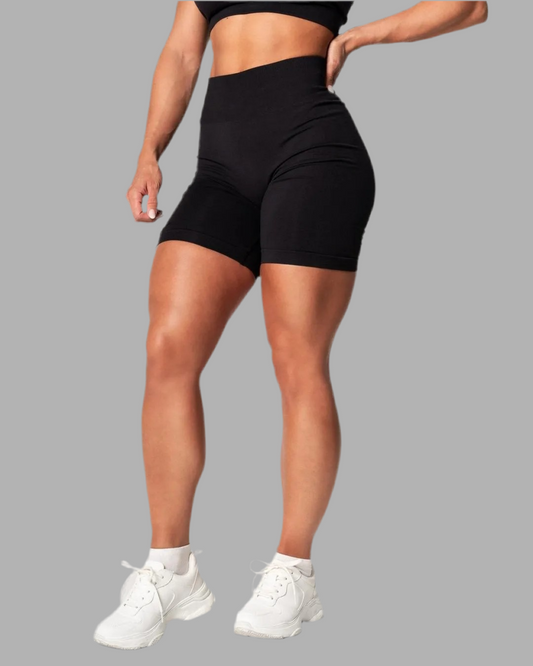 RELODE Prime Scrunch Shorts, Black, UUTUUS!